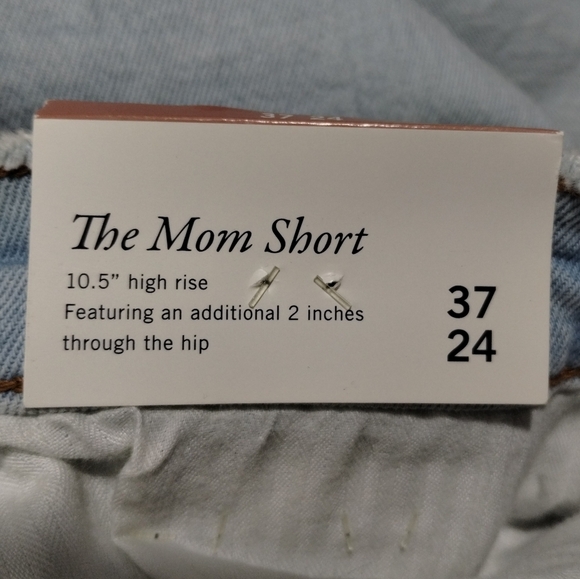 Abercrombie & Fitch High Rise Mom Shorts Curve Love Size 37 / 24 - Picture 7 of 9